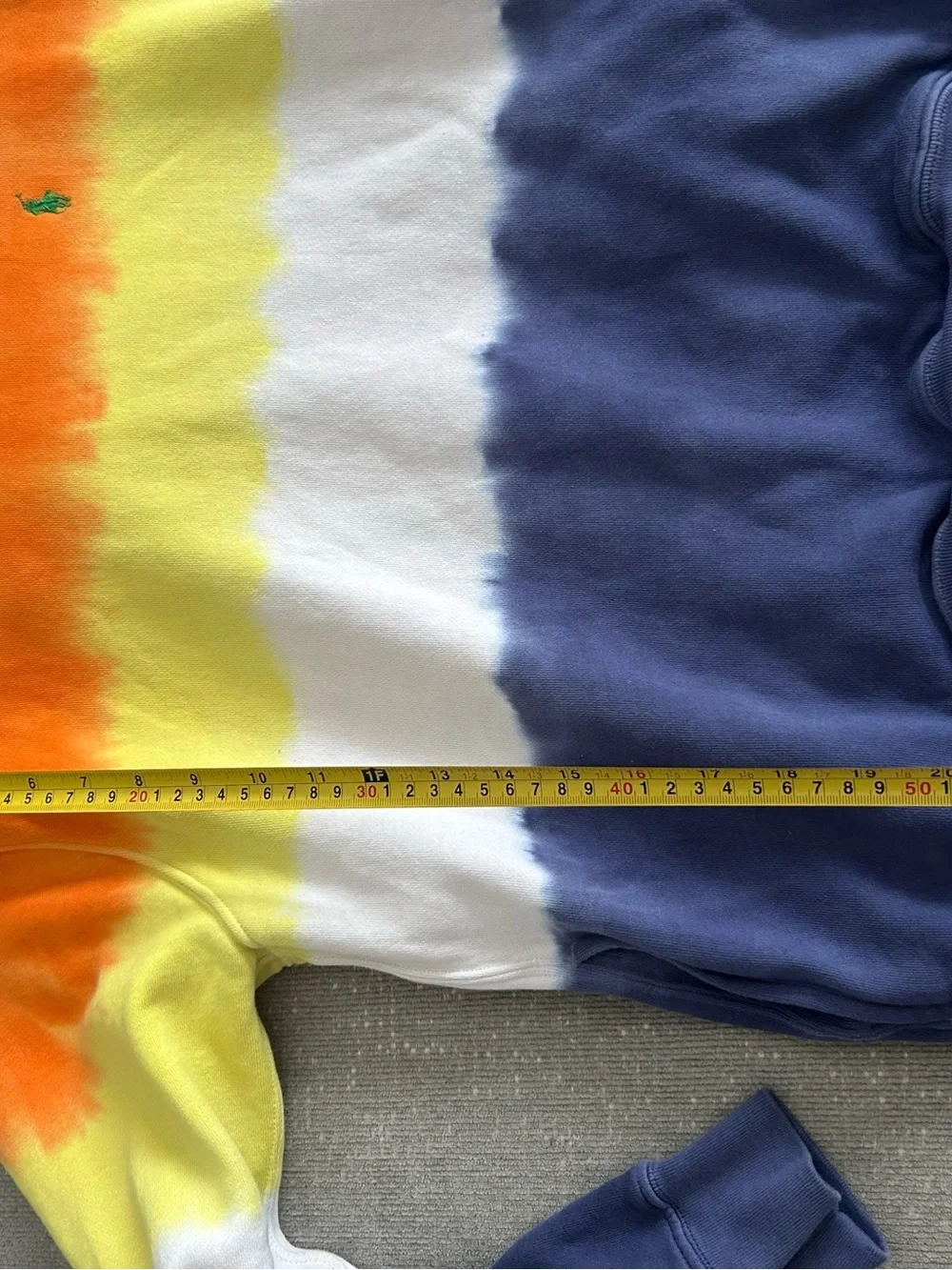 Polo Ralph Lauren Tie Dye Pullover Hoodie Size XS Boho Beach Hippe